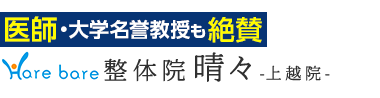 「整体院晴々 上越院」で根本改善へロゴ